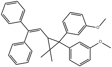 67437-11-0 1,1'-[3-(2,2-Diphenylvinyl)-2,2-dimethylcyclopropane-1,1-diyl]bis(3-methoxybenzene)