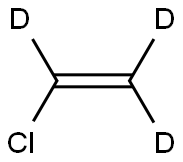 塩化ビニル-D3標準液 (100ΜG/ML メタノール-D溶液) 化学構造式