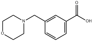 3-MORPHOLIN-4-YLMETHYLBENZOIC ACID Struktur
