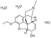 Ethylmorphine hydrochloride dihydrate Struktur