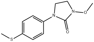 1-Methoxy-3-[4-(methylthio)phenyl]-2-imidazolidone Struktur
