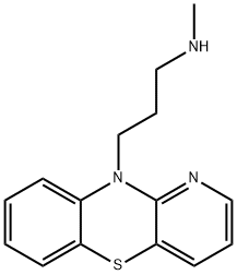 10-(3-メチルアミノプロピル)-10H-ピリド[3,2-b][1,4]ベンゾチアジン 化学構造式