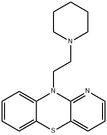 10-(2-Piperidinoethyl)-10H-pyrido[3,2-b][1,4]benzothiazine Struktur