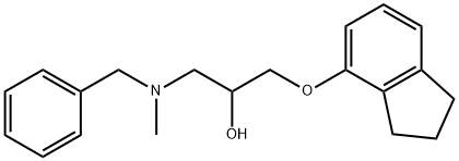 1-(N-Benzyl-N-methylamino)-3-(4-indanyloxy)-2-propanol Structure