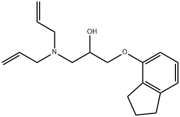 1-(Diallylamino)-3-(4-indanyloxy)-2-propanol Structure