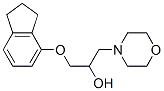 1-(4-Indanyloxy)-3-morpholino-2-propanol Struktur