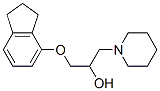 1-(4-Indanyloxy)-3-piperidino-2-propanol Struktur