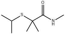 N,2-Dimethyl-2-(isopropylthio)propionamide Struktur