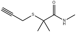 N,2-Dimethyl-2-(2-propynylthio)propionamide Structure