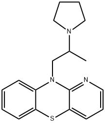 10-[2-(1-Pyrrolidinyl)propyl]-10H-pyrido[3,2-b][1,4]benzothiazine Structure