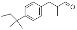 2-methyl-3-[4-(2-methylbutan-2-yl)phenyl]propanal Structure