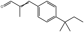 2-甲基-3-(4-叔戊基苯基)丙烯醛, 67468-55-7, 结构式