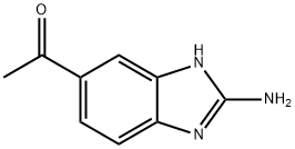 Ethanone, 1-(2-amino-1H-benzimidazol-5-yl)- (9CI) Structure
