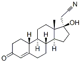 17 alpha-cyanomethyl-19-nortestosterone, 67473-36-3, 结构式