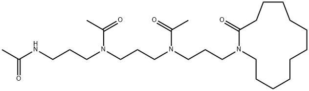 12-[(4,8,12-Triacetyl-4,8,12-triazadodecan-1-yl)amino]dodecanoic acid lactam Structure