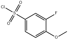 3-フルオロ-4-メトキシベンゼンスルホニルクロリド 化学構造式