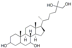 cholestane-3,7,25,26-tetrol Structure