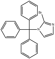 2-ブロモ-1-トリチル-1H-イミダゾール 化学構造式