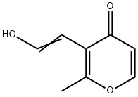 4H-Pyran-4-one, 3-(2-hydroxyethenyl)-2-methyl- (9CI) Struktur