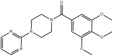 4-(2-Pyrimidinyl)-1-piperazinyl(3,4,5-trimethoxyphenyl) ketone Structure