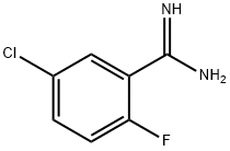 5-クロロ-2-フルオロベンズイミドアミド 化学構造式