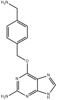 6-[[4-(氨基甲基)苯基]甲氧基]-7H-嘌呤-2-胺, 674799-96-3, 结构式