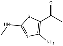 Ethanone, 1-[4-amino-2-(methylamino)-5-thiazolyl]- (9CI) Structure