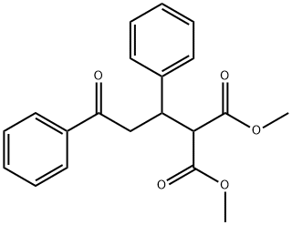 PROPANEDIOIC ACID, 2-(3-OXO-1,3-DIPHENYLPROPYL)-, 1,3-DIMETHYL ESTER,67488-98-6,结构式