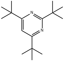 2,4,6-トリ-tert-ブチルピリミジン 化学構造式