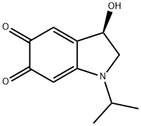 1H-Indole-5,6-dione,2,3-dihydro-3-hydroxy-1-(1-methylethyl)-,(R)-(9CI) Structure