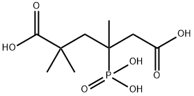 2,2,4-trimethyl-4-phosphonoadipic acid Struktur