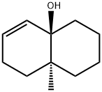 4a(2H)-Naphthalenol,1,3,4,7,8,8a-hexahydro-8a-methyl-trans- Struktur