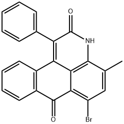 6-BROMO-4-METHYL-1-PHENYLANTHRAPYRIDONE Struktur