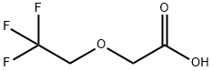(2,2,2-三氟乙氧基)乙酸, 675-67-2, 结构式