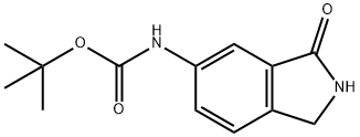 (3-氧代异吲哚啉-5-基)氨基甲酸叔丁酯 结构式