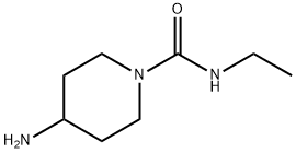 4-アミノ-N-エチルピペリジン-1-カルボキサミド塩酸塩 化学構造式