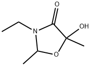 4-Oxazolidinone, 3-ethyl-5-hydroxy-2,5-dimethyl- (9CI) Structure