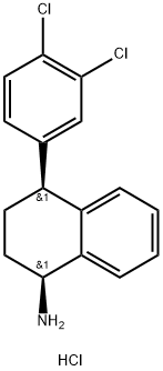 1-NAPHTHALENAMINE, 4-(3,4-DICHLOROPHENYL)-1,2,3,4-TETRAHYDRO-, HYDROCHLORIDE, (1S,4S)- Structure