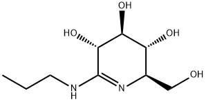 3,4,5-Pyridinetriol, 2,3,4,5-tetrahydro-2-(hydroxymethyl)-6-(propylamino)-, (2R,3R,4S,5S)- (9CI) Struktur