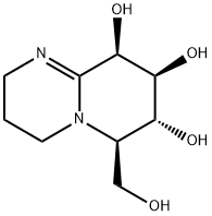 2H-Pyrido[1,2-a]pyrimidine-7,8,9-triol, 3,4,6,7,8,9-hexahydro-6-(hydroxymethyl)-, (6R,7R,8S,9R)- (9CI) Struktur
