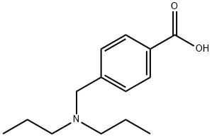 4-[(ジプロピルアミノ)メチル]安息香酸 HYDROCHLORIDE 化学構造式