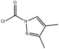 1H-Pyrazole-1-carbonyl chloride, 3,4-dimethyl- (9CI) Struktur