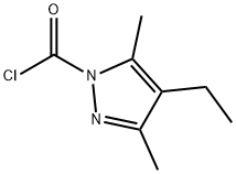 1H-Pyrazole-1-carbonyl chloride, 4-ethyl-3,5-dimethyl- (9CI)|