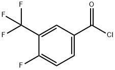 4-フルオロ-3-(トリフルオロメチル)ベンゾイルクロリド 化学構造式
