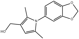 (1-BENZO[1,3]DIOXOL-5-YL-2,5-DIMETHYL-1H-PYRROL-3-YL)-METHANOL Structure