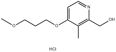 [4-(3-甲氧基丙氧基)-3-甲基-2-吡啶基]甲醇盐酸盐, 675198-19-3, 结构式