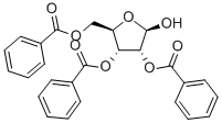 beta-D-Ribofuranose 2,3,5-tribenzoate Struktur