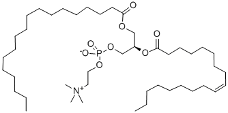 1-stearoyl-2-oleoyl-sn-glycero-3-phosphocholine Struktur