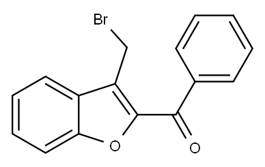 [3-(BROMOMETHYL)-1-BENZOFURAN-2-YL](PHENYL)METHANONE Structure