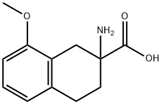 2-氨基-8-甲氧基-1,2,3,4-四氢萘-2-羧酸, 67544-71-2, 结构式